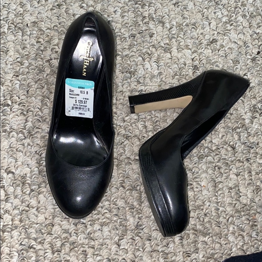 Cole haan leather high heels